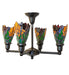 Meyda Tiffany - 261284 - Four Light Chandelier - Iris - Craftsman Brown