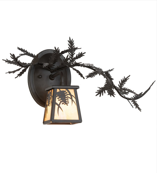 Meyda Tiffany - 261549 - One Light Wall Sconce - Pine Branch - Oil Rubbed Bronze