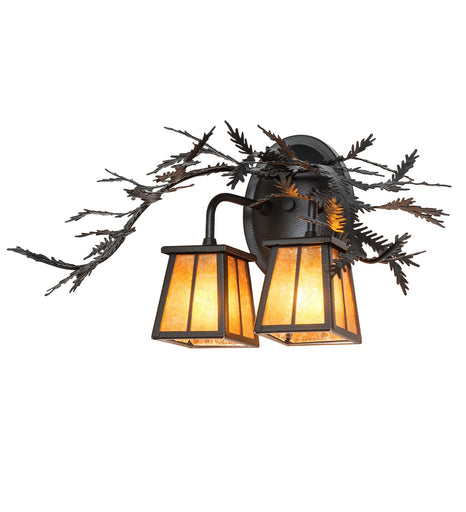 Pine Branch Two Light Wall Sconce