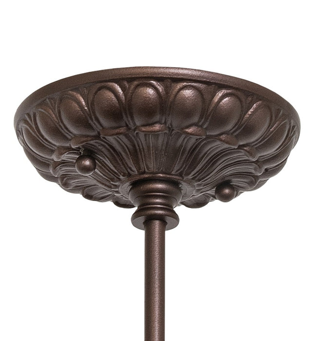 Meyda Tiffany - 262187 - Three Light Pendant Hardware - Mahogany Bronze - Mahogany Bronze