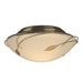 Hubbardton Forge - 126709-SKT-86-GG0098 - Two Light Flush Mount - Leaf - Modern Brass
