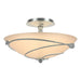 Hubbardton Forge - 126712-SKT-82-SS0048 - Two Light Semi-Flush Mount - Leaf - Vintage Platinum