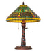 Meyda Tiffany - 259779 - Three Light Table Lamp - Tiffany Dragonfly - Mahogany Bronze