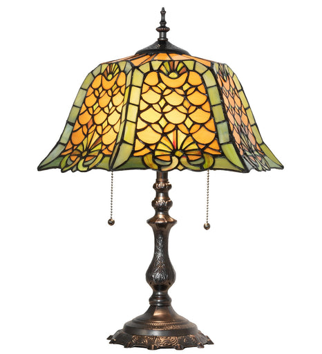 Duffner & Kimberly Shell & Diamond Two Light Table Lamp