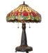 Meyda Tiffany - 265016 - Three Light Table Lamp - Colonial Tulip - Mahogany Bronze