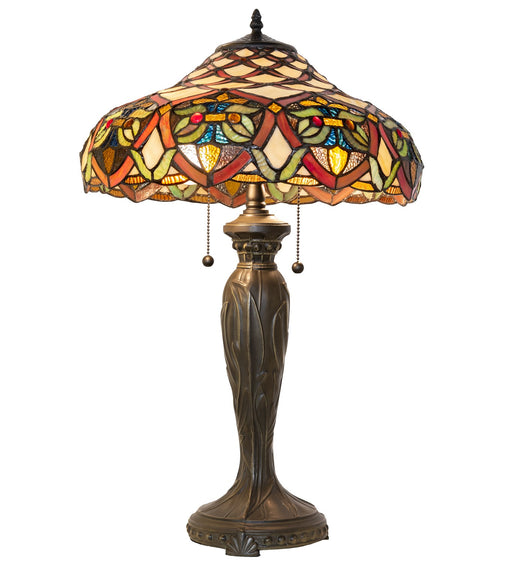 Meyda Tiffany - 265254 - Two Light Table Lamp - Franco - Antique