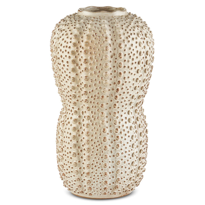 Currey and Company - 1200-0743 - Vase - Ivory/Brown