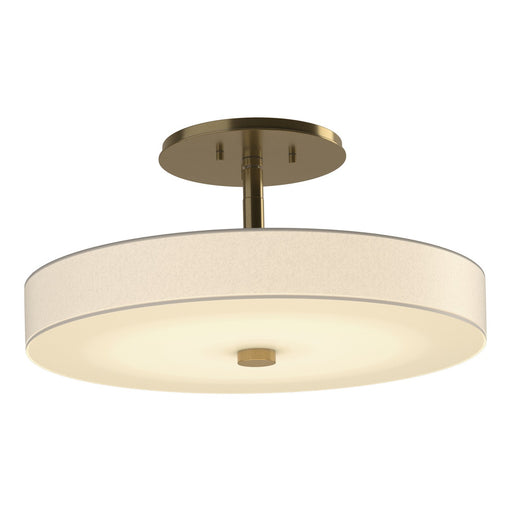 Disq LED Semi-Flush Mount Modern Brass