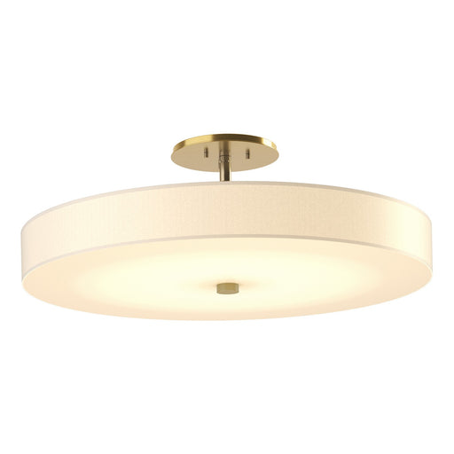 Disq LED Semi-Flush Mount Modern Brass