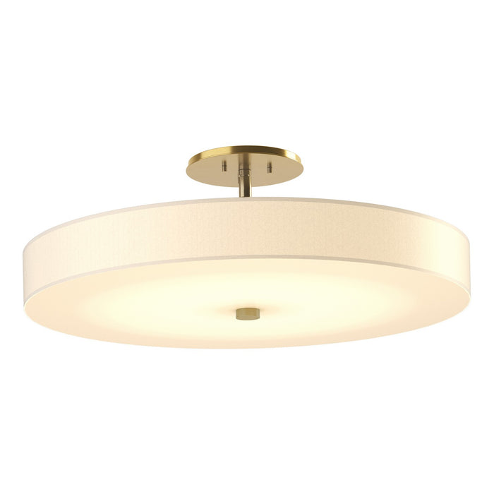 Hubbardton Forge - 126805-LED-86-SH1970 - LED Semi-Flush Mount - Disq - Modern Brass