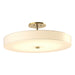 Hubbardton Forge - 126805-LED-86-SH1970 - LED Semi-Flush Mount - Disq - Modern Brass