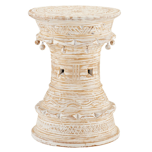 Currey and Company - 3000-0238 - Accent Table - Natural/Whitewash