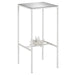 Currey and Company - 4000-0166 - Accent Table - Marjorie Skouras - Yeso Blanco/Mirror