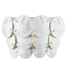 Currey and Company - 5000-0234 - Three Light Wall Sconce - Marjorie Skouras - Sugar White/White