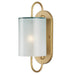 Currey and Company - 5800-0024 - One Light Wall Sconce - Brass/Frosted White