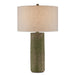 Currey and Company - 6000-0820 - One Light Table Lamp - Reactive Green/Polished Brass