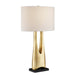 Currey and Company - 6000-0852 - One Light Table Lamp - Contemporary Gold Leaf/Black