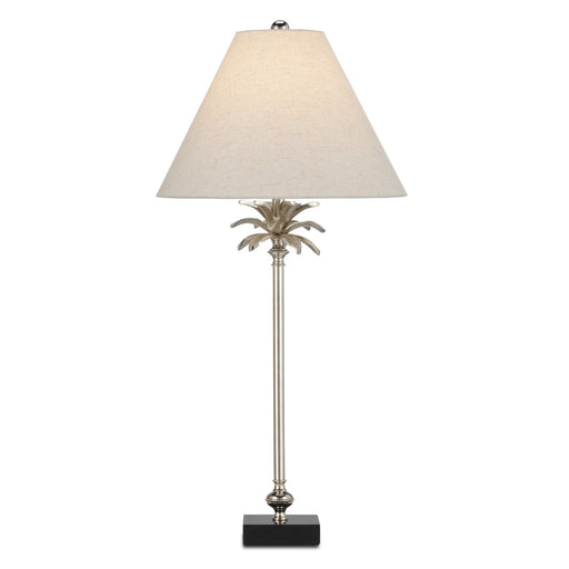 Currey and Company - 6000-0860 - One Light Table Lamp - Polished Nickel/Black