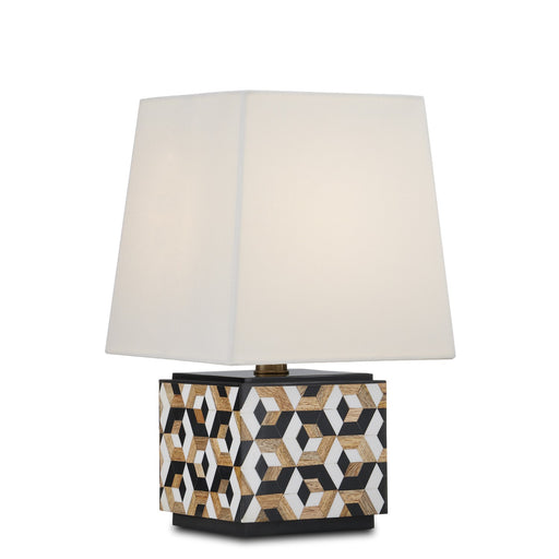 Currey and Company - 6000-0885 - One Light Table Lamp - Black/White/Natural