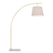 Currey and Company - 8000-0125 - Two Light Floor Lamp - Antique Brass/White