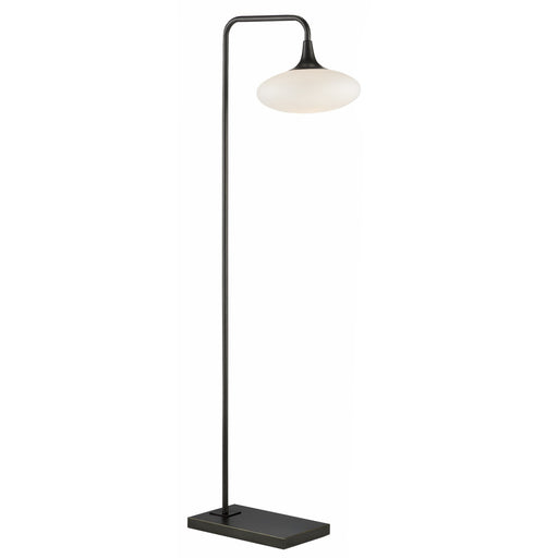 Currey and Company - 8000-0131 - One Light Floor Lamp - Oil Rubbed Bronze/Opaque White