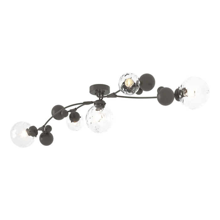 Hubbardton Forge - 128715-SKT-07-LL0639 - Five Light Semi-Flush Mount - Sprig - Dark Smoke