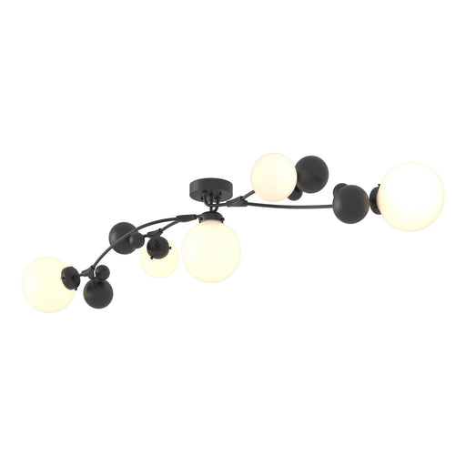 Sprig Five Light Semi-Flush Mount Black