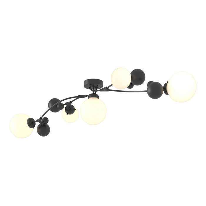 Hubbardton Forge - 128715-SKT-10-GG0639 - Five Light Semi-Flush Mount - Sprig - Black