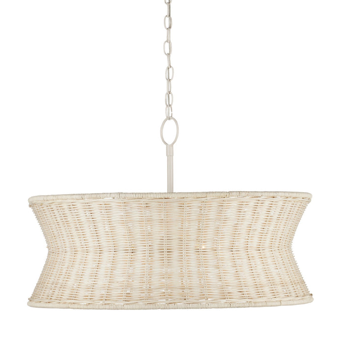Currey and Company - 9000-0992 - Four Light Chandelier - Bleached Natural/Vanilla