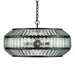 Currey and Company - 9000-1078 - Six Light Chandelier - Clear/Satin Black