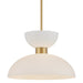 Currey and Company - 9000-1094 - One Light Pendant - Antique Brass/White/Opaque