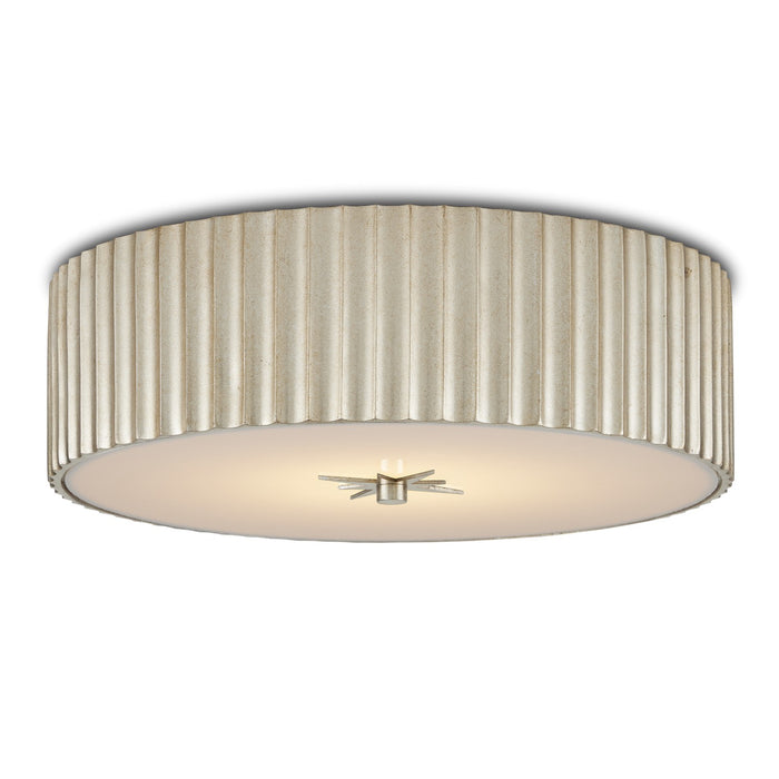 Currey and Company - 9999-0066 - One Light Flush Mount - Silver Leaf
