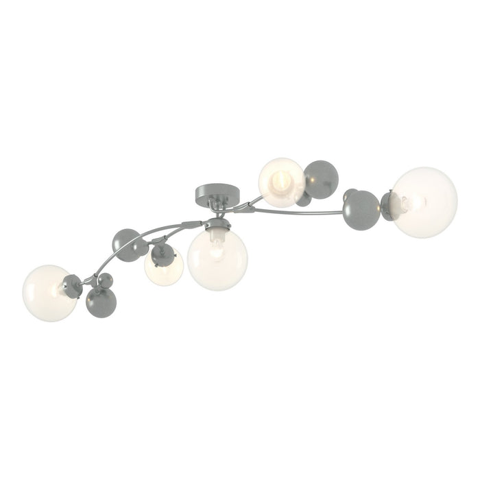 Hubbardton Forge - 128715-SKT-82-WF0639 - Five Light Semi-Flush Mount - Sprig - Vintage Platinum