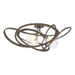 Hubbardton Forge - 128720-SKT-05-ZM0621 - Three Light Semi-Flush Mount - Nest - Bronze