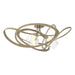 Hubbardton Forge - 128720-SKT-84-ZM0621 - Three Light Semi-Flush Mount - Nest - Soft Gold