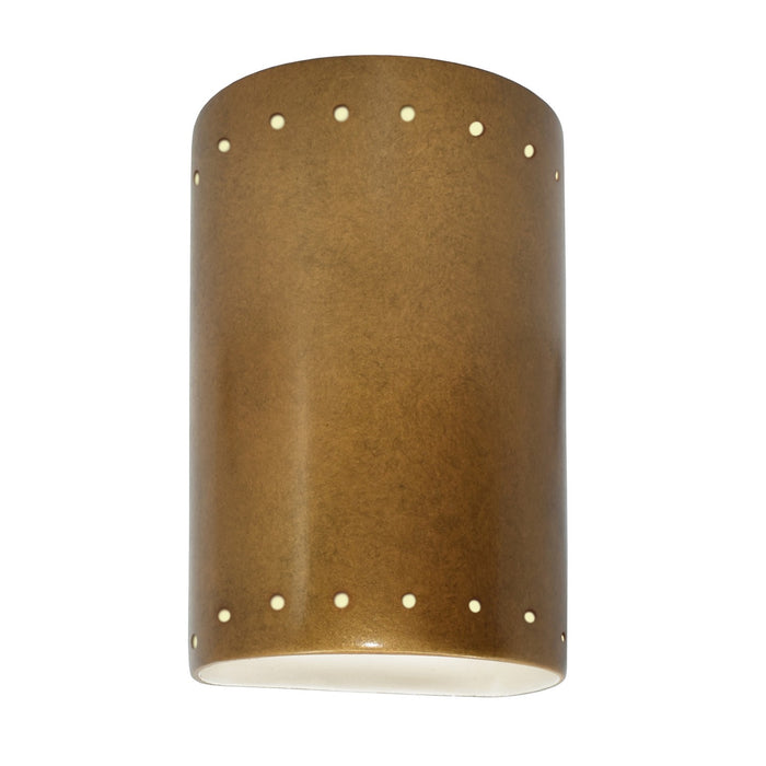 Justice Designs - CER-0990W-ANTG-LED1-1000 - LED Lantern - Ambiance - Antique Gold