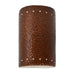 Justice Designs - CER-0990W-HMCP - Lantern - Ambiance - Hammered Copper