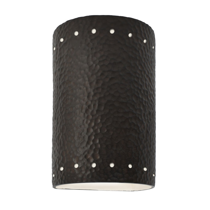 Justice Designs - CER-0990W-HMIR - Lantern - Ambiance - Hammered Iron