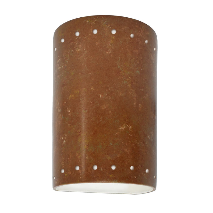 Justice Designs - CER-0990W-PATR - Lantern - Ambiance - Rust Patina