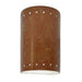 Justice Designs - CER-0990W-PATR - Lantern - Ambiance - Rust Patina