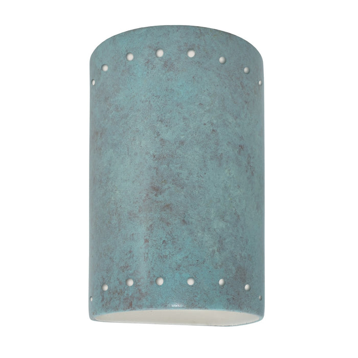 Justice Designs - CER-0990W-PATV-LED1-1000 - LED Lantern - Ambiance - Verde Patina