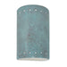 Justice Designs - CER-0990W-PATV-LED1-1000 - LED Lantern - Ambiance - Verde Patina