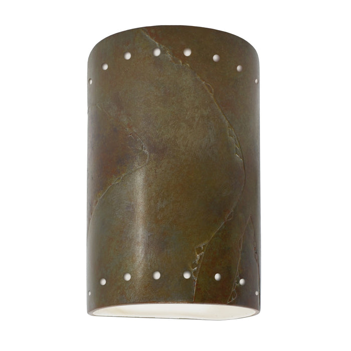 Justice Designs - CER-0990W-SLTR - Lantern - Ambiance - Tierra Red Slate