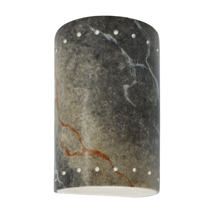 Justice Designs - CER-0990W-STOS - Lantern - Ambiance - Slate Marble