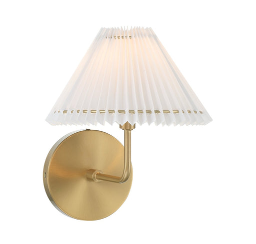 Meridian - M90105NB - One Light Wall Sconce - Natural Brass