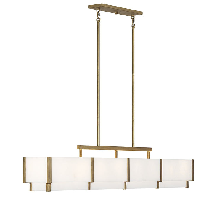 Savoy House - 1-2332-8-60 - Eight Light Linear Chandelier - Orleans - Distressed Gold