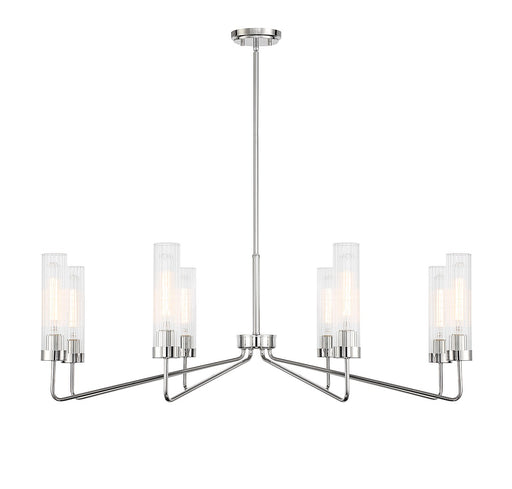 Savoy House - 1-8860-8-109 - Eight Light Chandelier - Baker - Polished Nickel