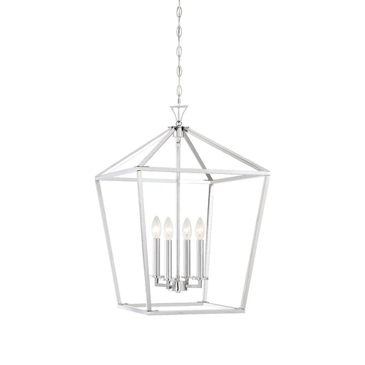 Savoy House - 3-421-4-109 - Four Light Pendant - Townsend - Polished Nickel