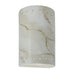 Justice Designs - CER-0995W-STOC-LED1-1000 - LED Lantern - Ambiance - Carrara Marble