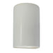 Justice Designs - CER-1260-MAT-LED1-1000 - LED Lantern - Ambiance - Matte White